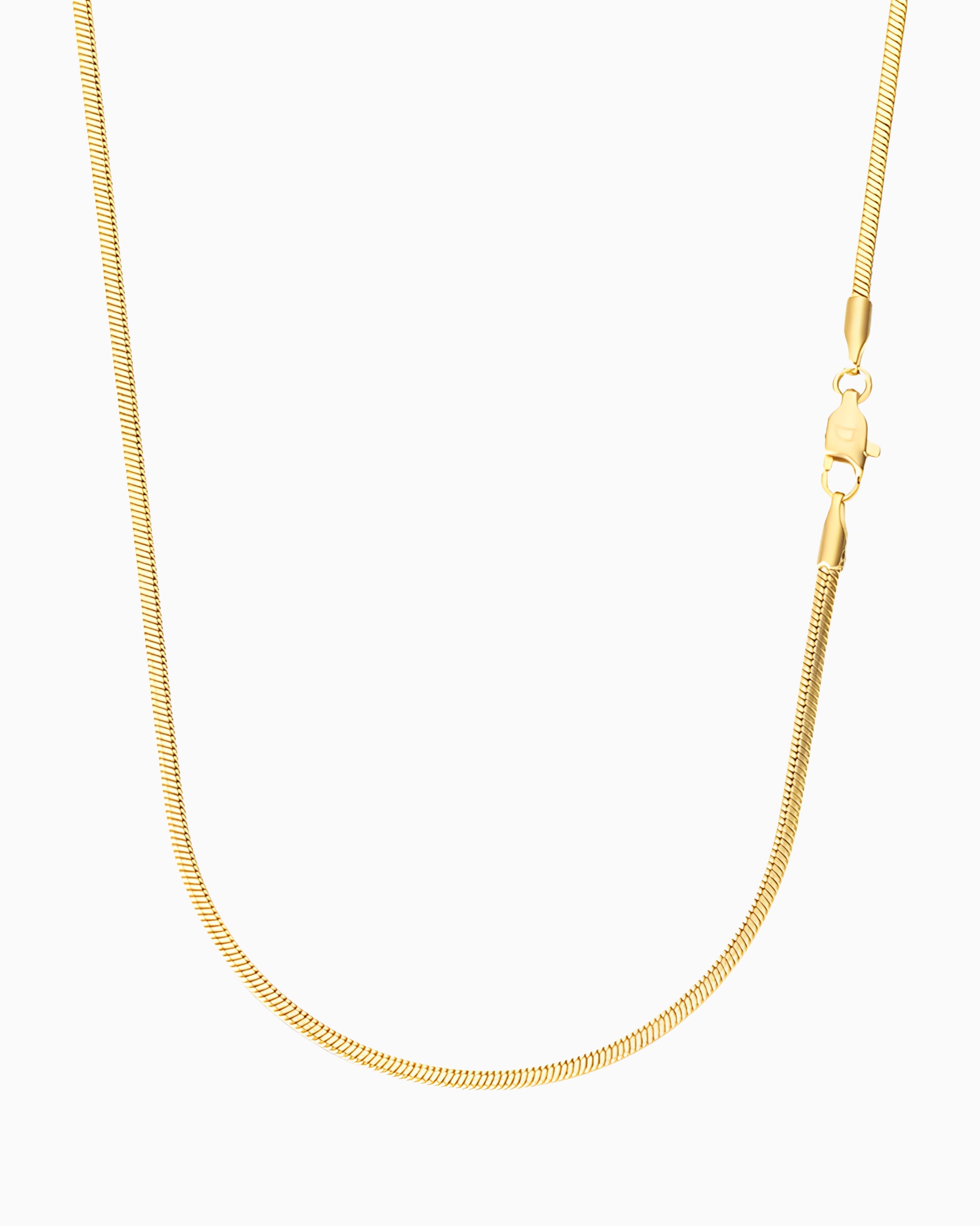 CLEAN SNAKE CHAIN. - 2MM GOLD