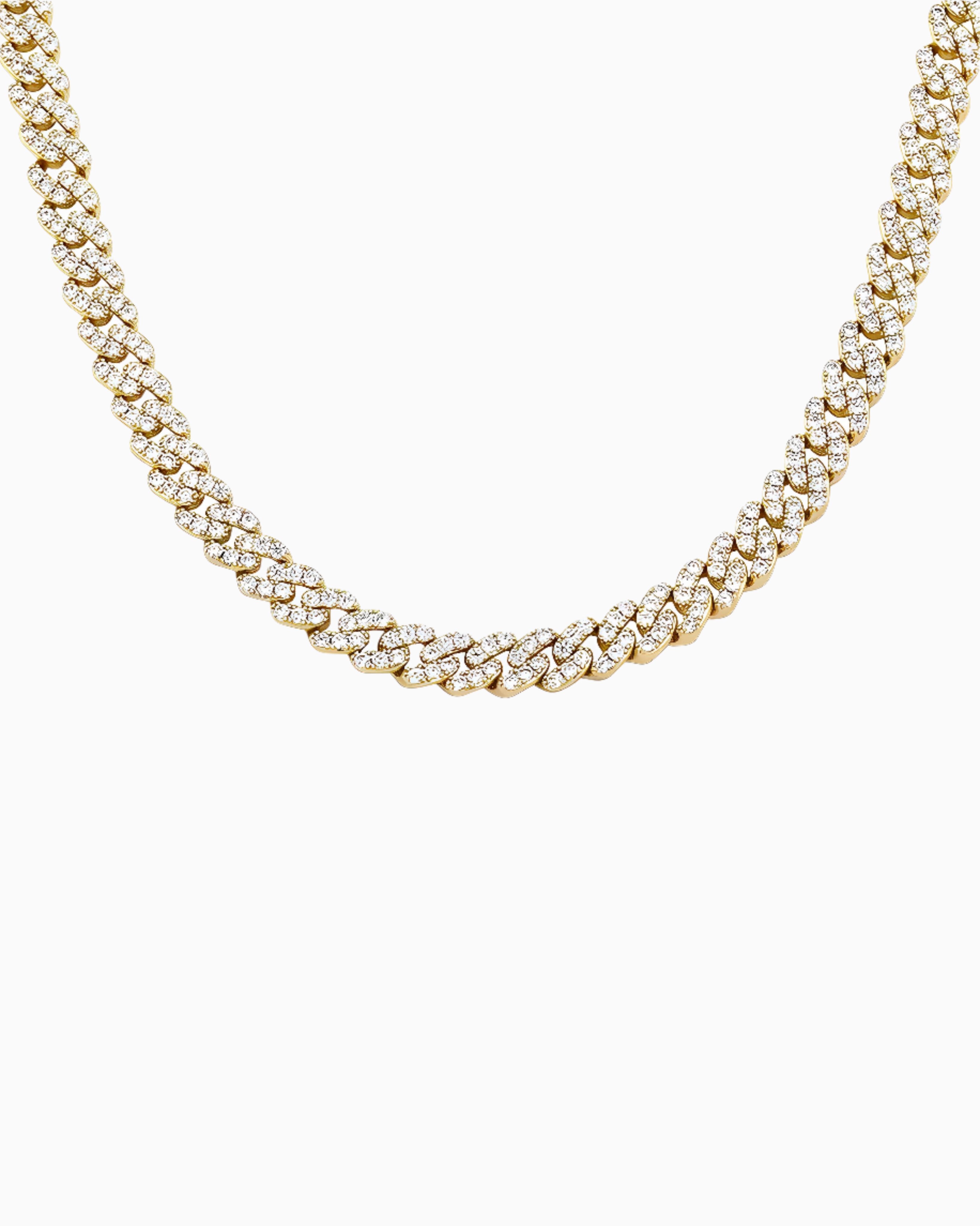 ICY CUBANA CHAIN. - 8MM GOLD